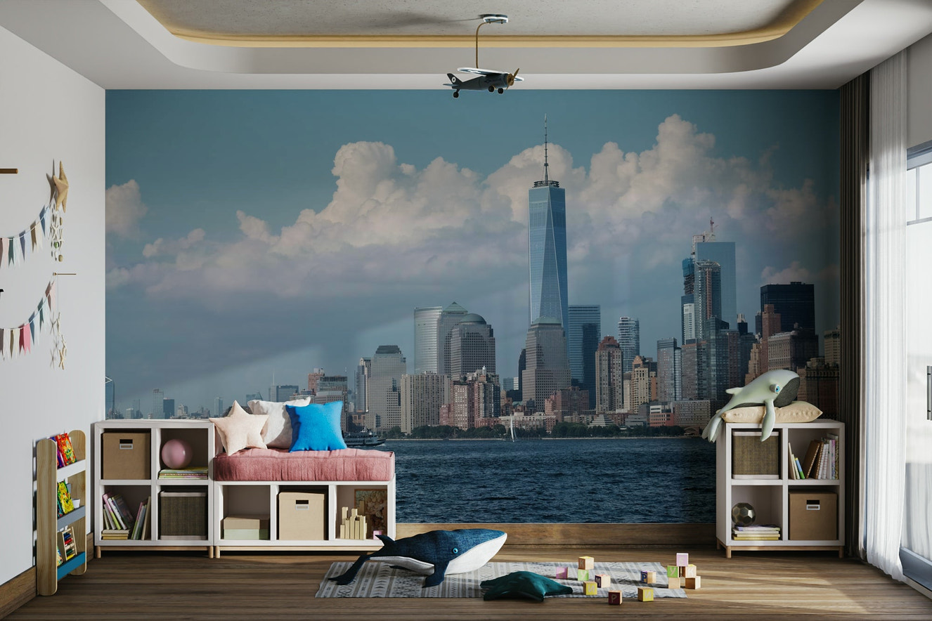 Picture of Urban Calm NYC Water View Wall Mural
