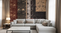 Distressed paint effects featured on this abstract wall muralGD9519