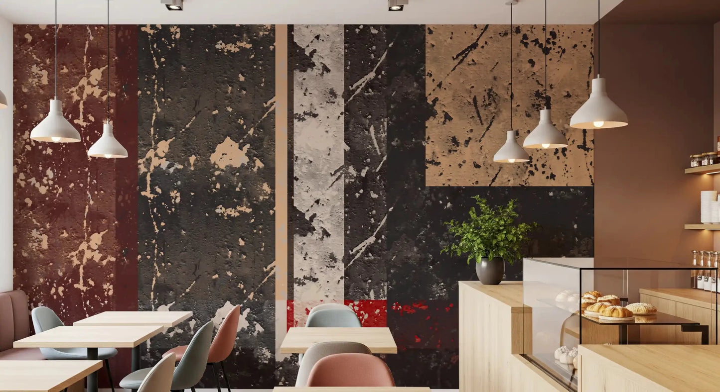 Creative Café decorated with this urban wall muralGD9519