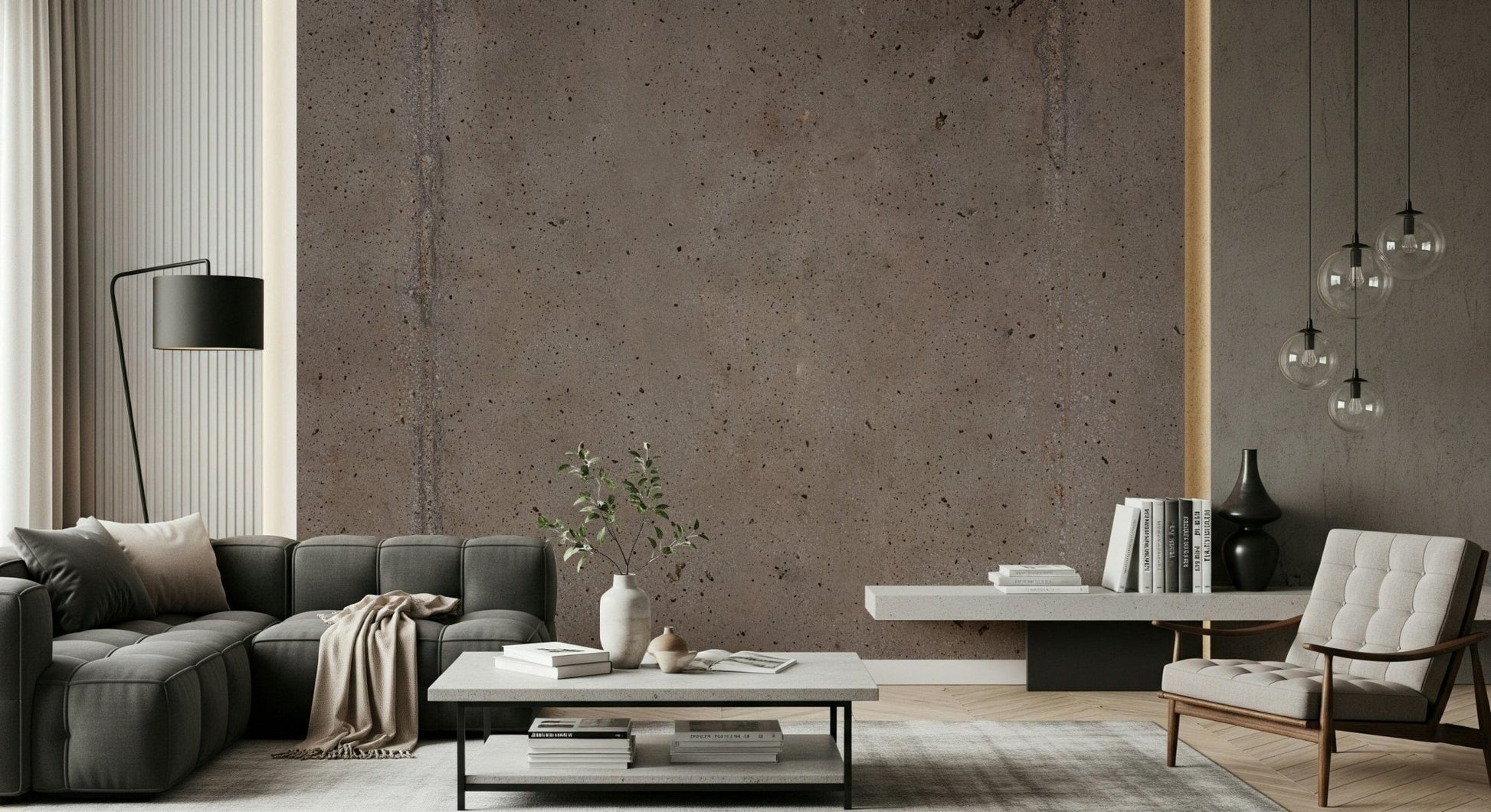 Detail of the concrete texture within the Urban Edge Wall Mural.
