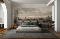 A classic city view wallpaper for walls.

