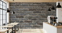 Muted gray blocks form the Urban Gray Brickwork Texture Wall Mural pattern, GD9434