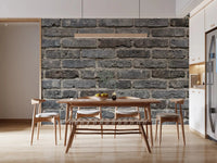 Industrial-style brick detail appears in Urban Gray Brickwork Wall Mural, GD9434