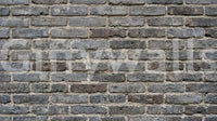 Aged gray brick effect marks Urban Gray Brickwork Texture Wall Mural, GD9434