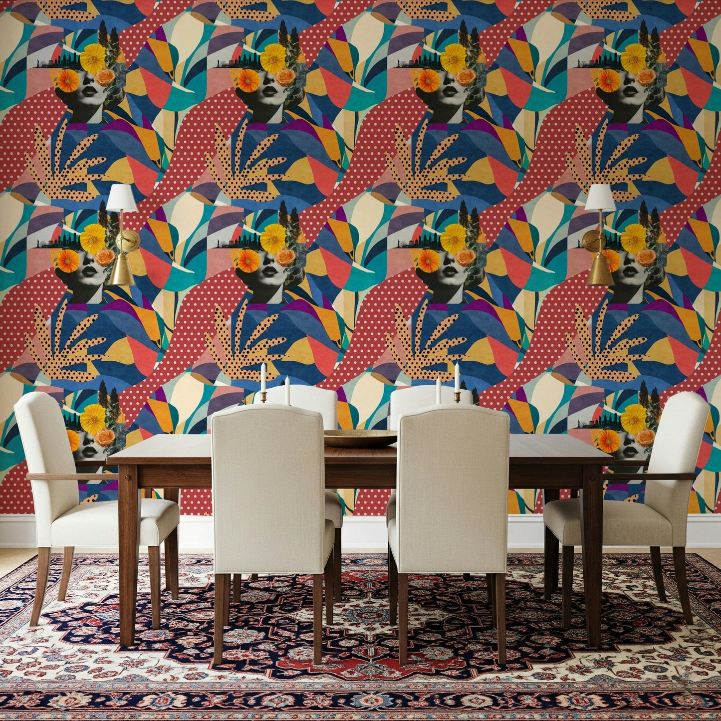 Urban Muse Wallpaper used in a high-end corporate meeting room., GD7848