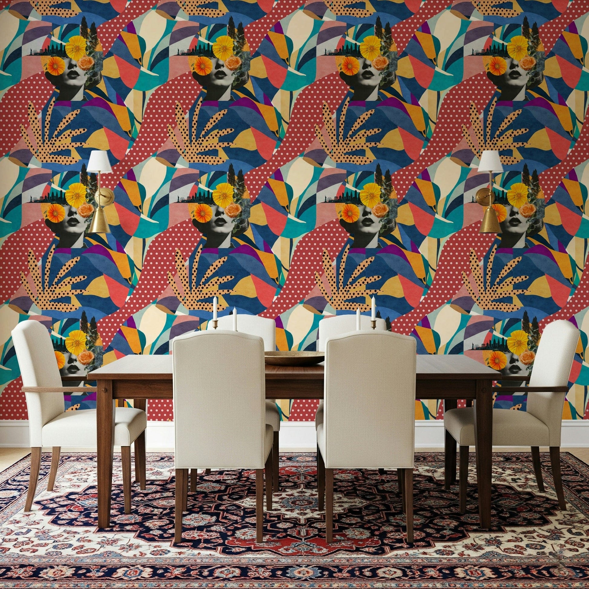 Urban Muse Wallpaper used in a high-end corporate meeting room., GD7848