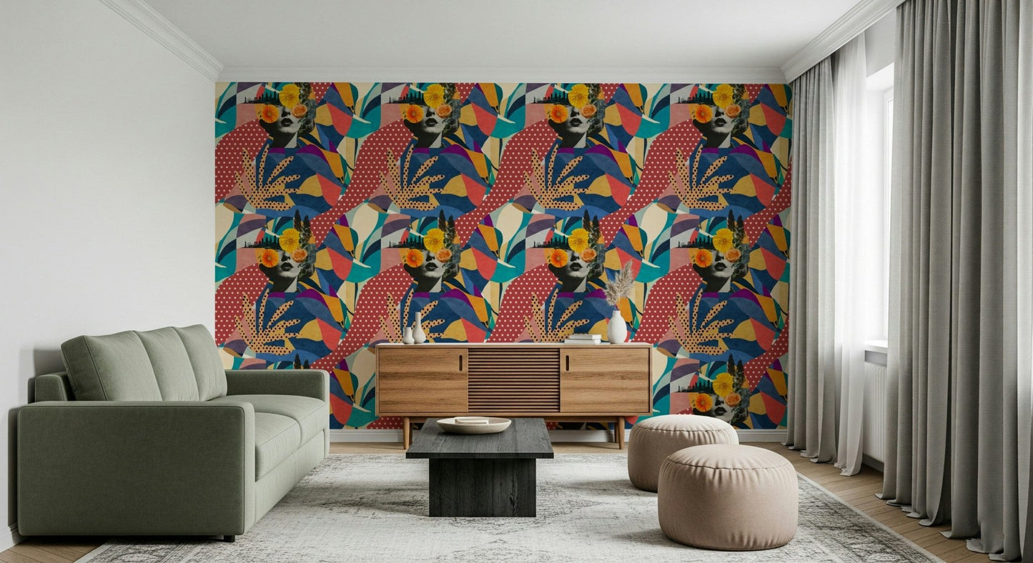 Urban Muse Wallpaper adds a professional touch to home office walls., GD7848