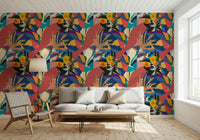 Urban Muse Wallpaper creates a calming environment in a guest room., GD7848