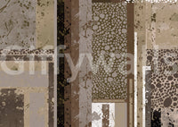 Layered like old wall fragments, panels build Urban Patina Collage geometric wall mural.GD9599
