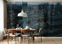 A graceful subtle pattern wall mural in cool, neutral tones.