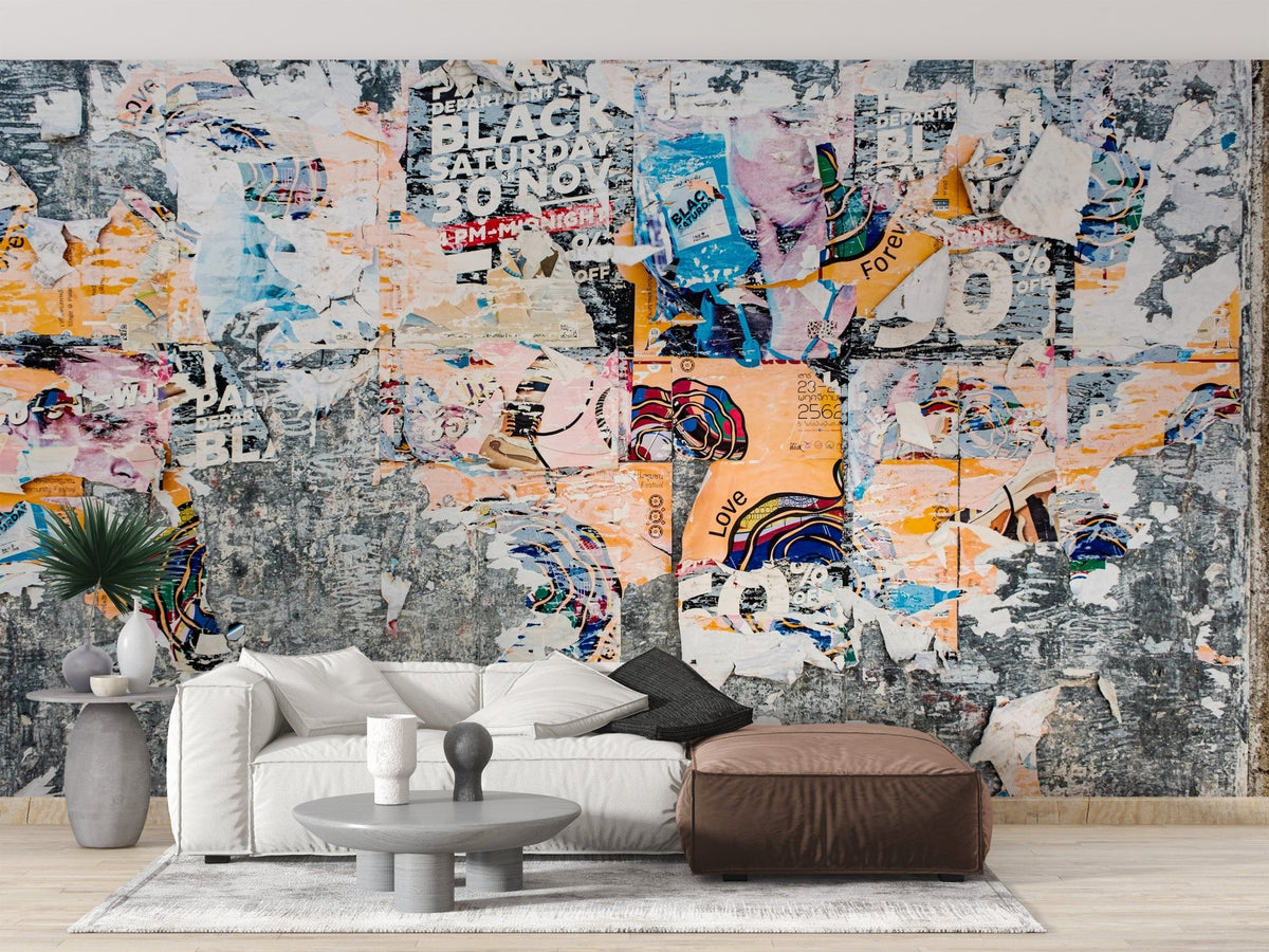Unique Abstract Poster Mural - Urban Style | IN