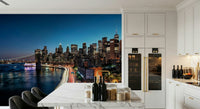 Modern apartment aesthetic using Urban Pulse wallpaper mural.