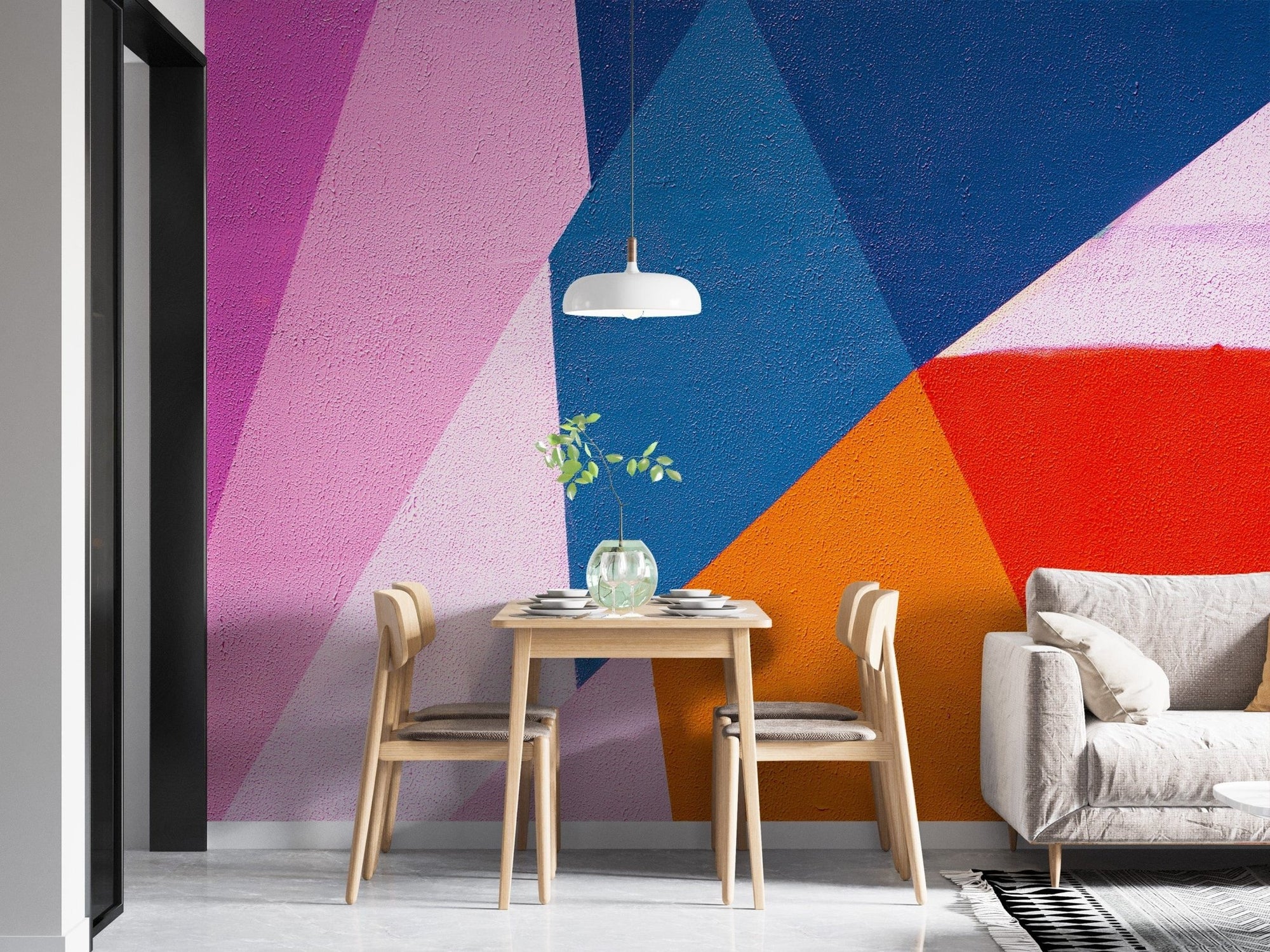 Urban Spectrum Colourful Abstract Wall Mural - Giffywalls, B305