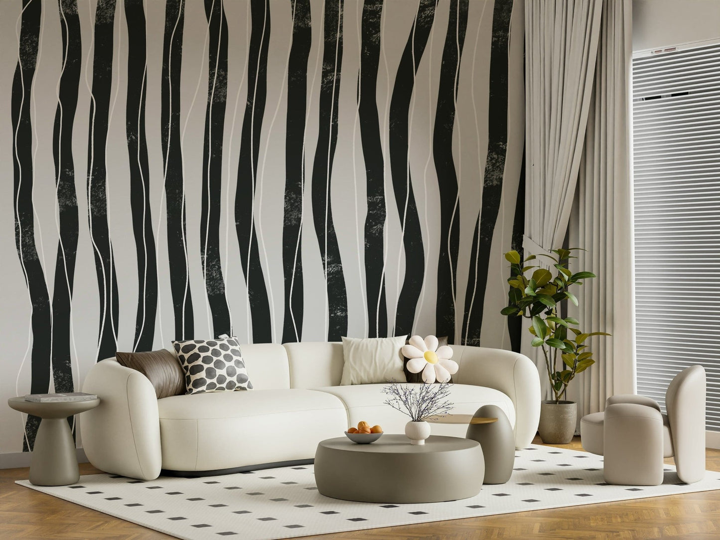 Urban Stripes Wall Mural -2312234
