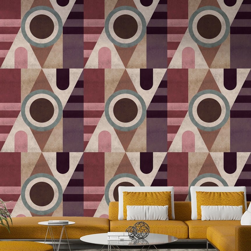 Urban Texture Geometric wallpaper for modern home decor

