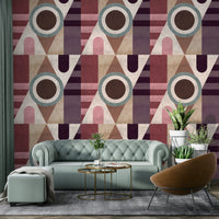 Contemporary Urban Texture wallpaper with geometric design

