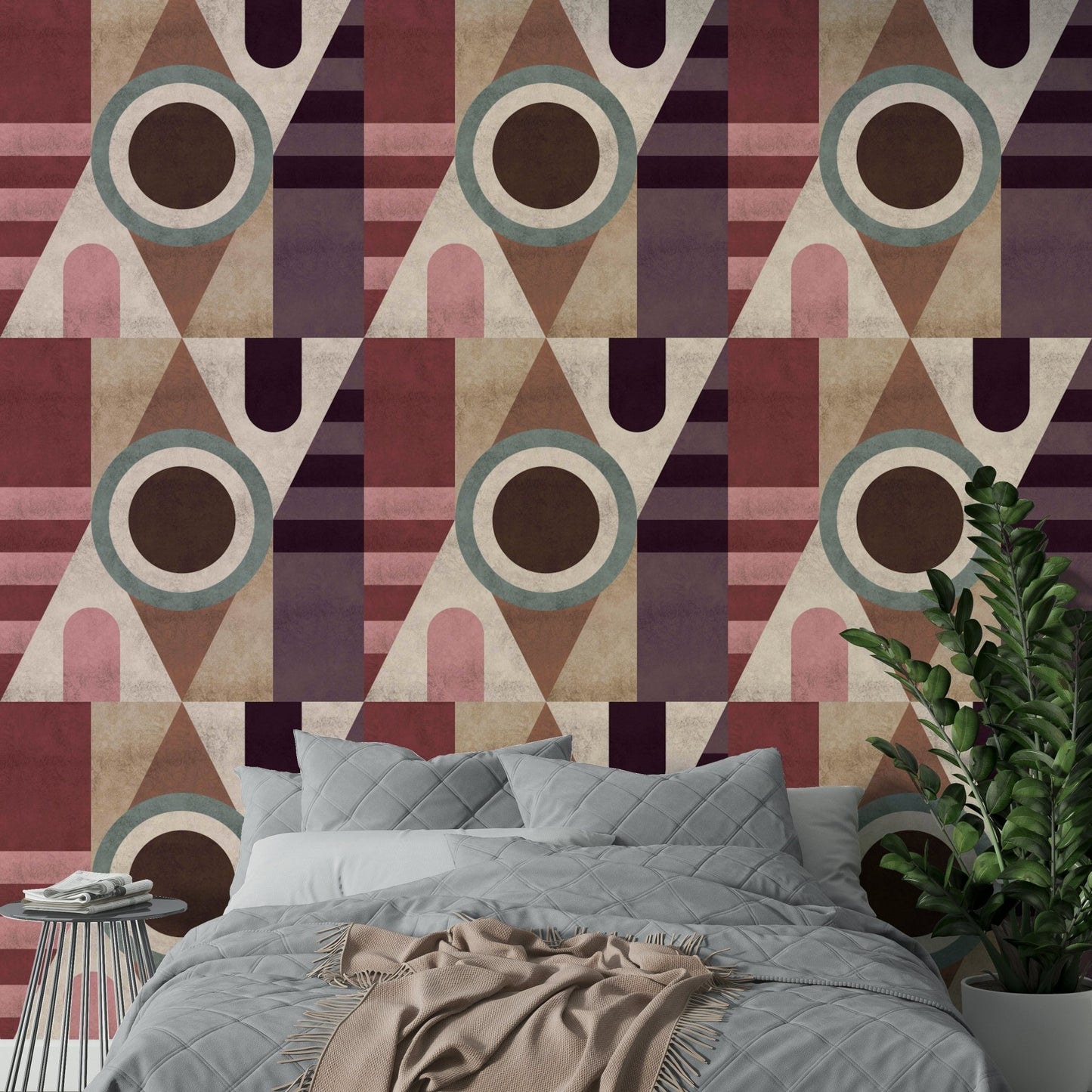 Stylish Urban Texture Geometric wallpaper for feature walls

