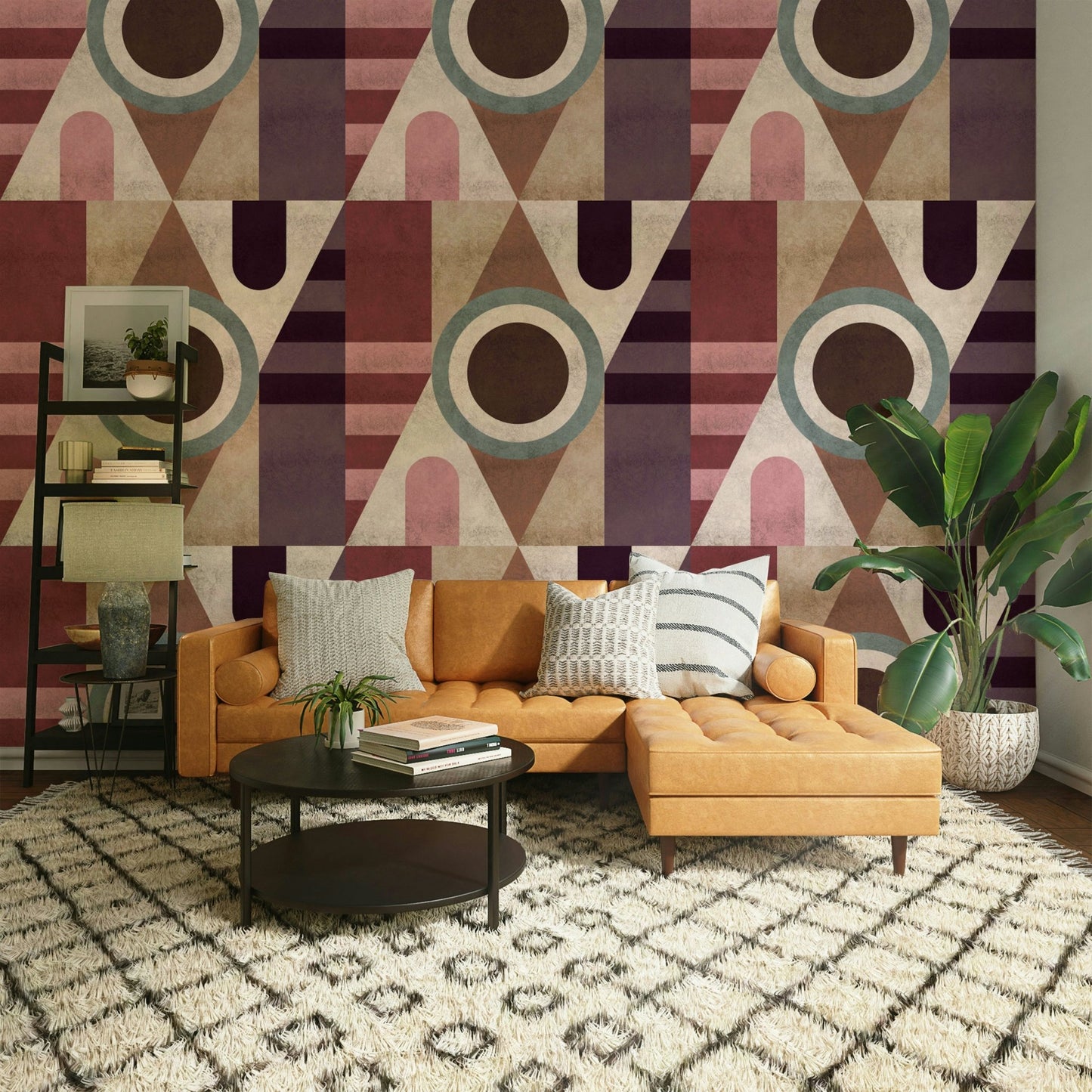 Tactile Urban Texture Geometric wallpaper for modern spaces

