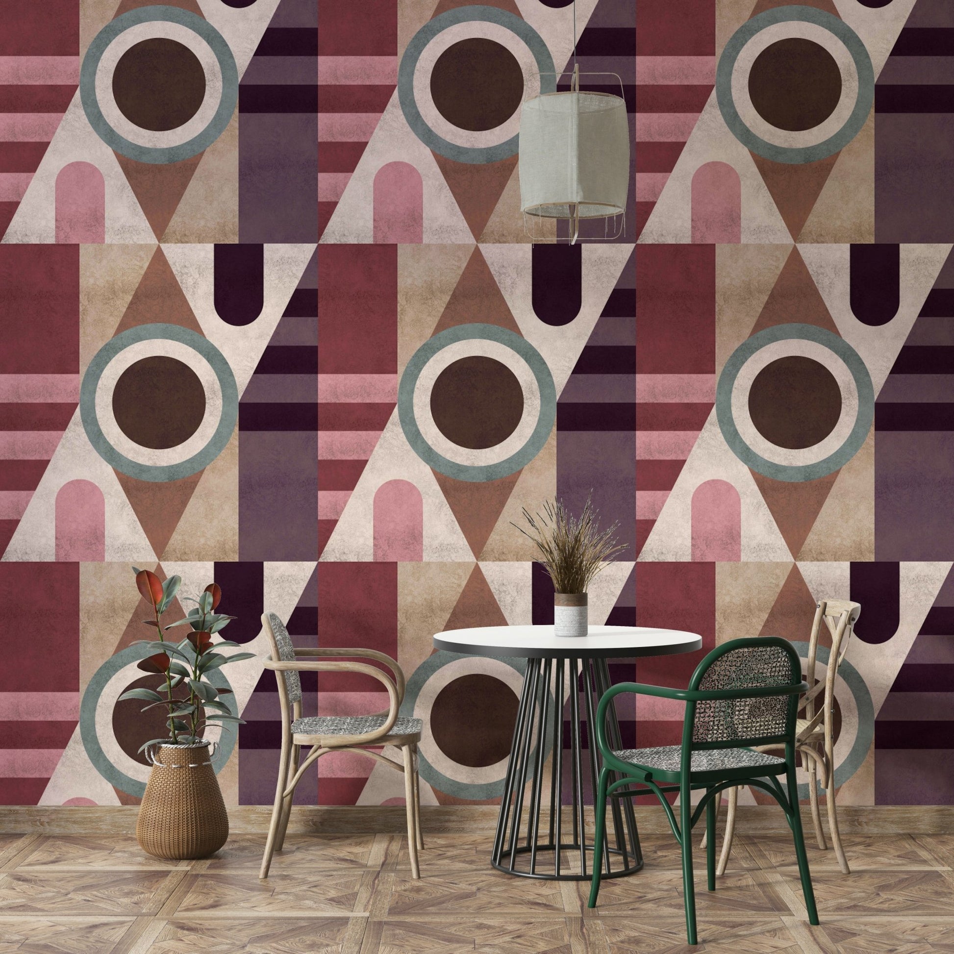 Peel-and-stick Urban Texture Geometric wallpaper for walls

