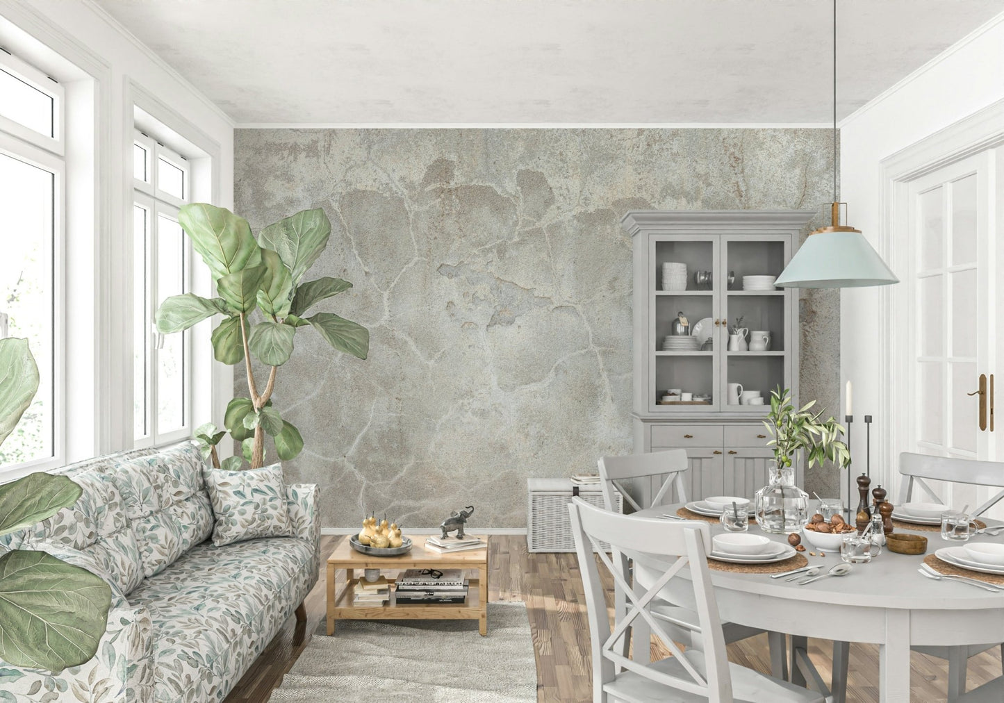 Urban Texture Wall Mural design in a loft apartment, GD6156