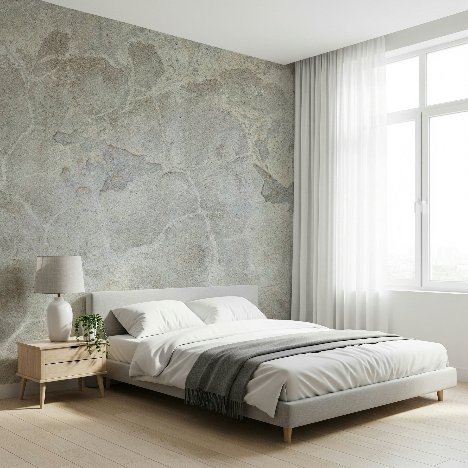 Close look at the concrete-like finish of the Urban Texture Wall Mural., GD6156