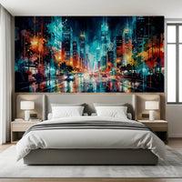 Urban Watercolor Wall Mural