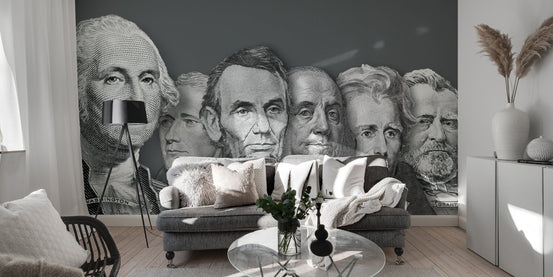 US Presidents currency wallpaper design, B351