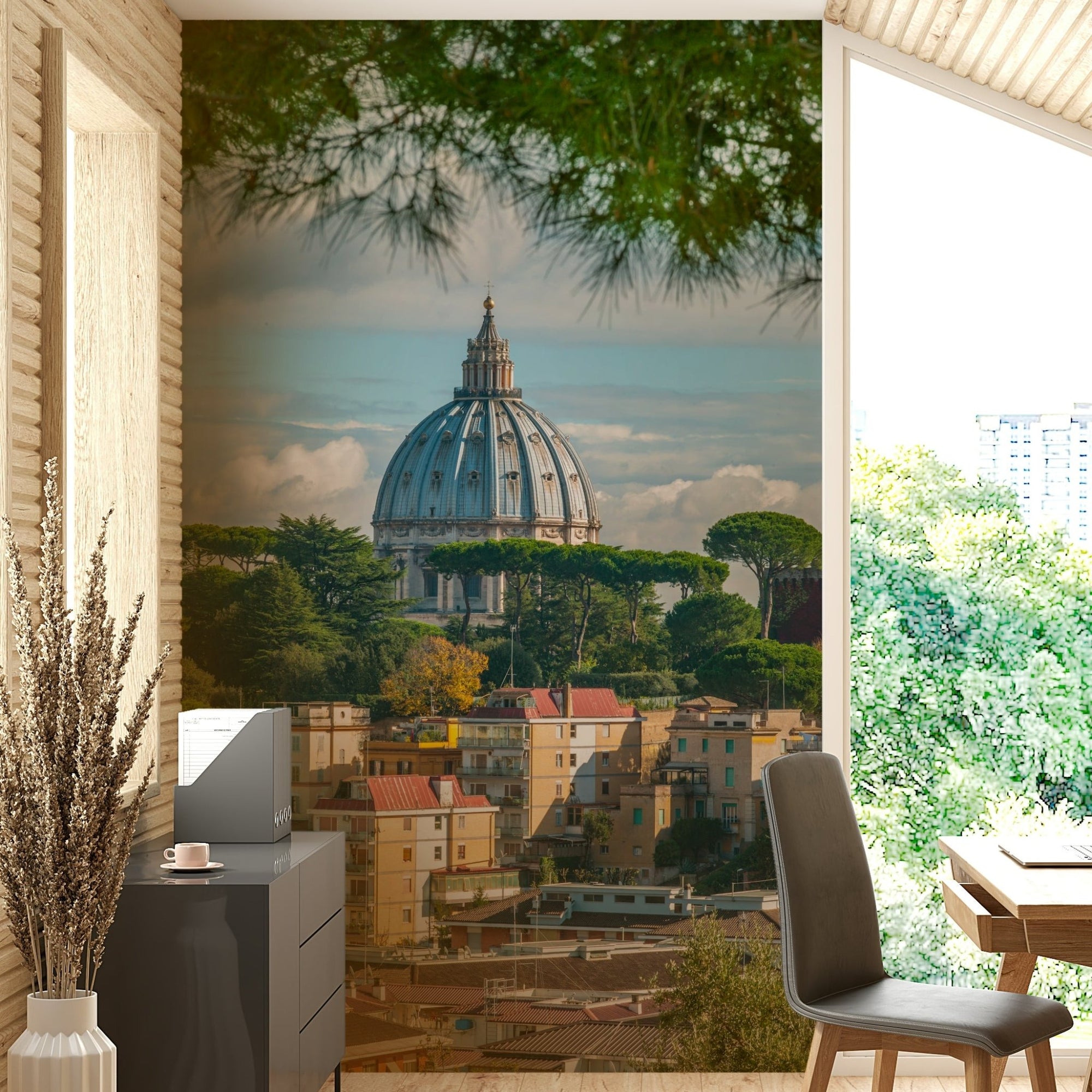 Vatican City Wall Mural showcasing St. Peter's Basilica, GD2330