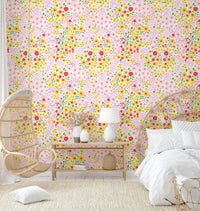 Vector illustration of small flowers for wall decor

