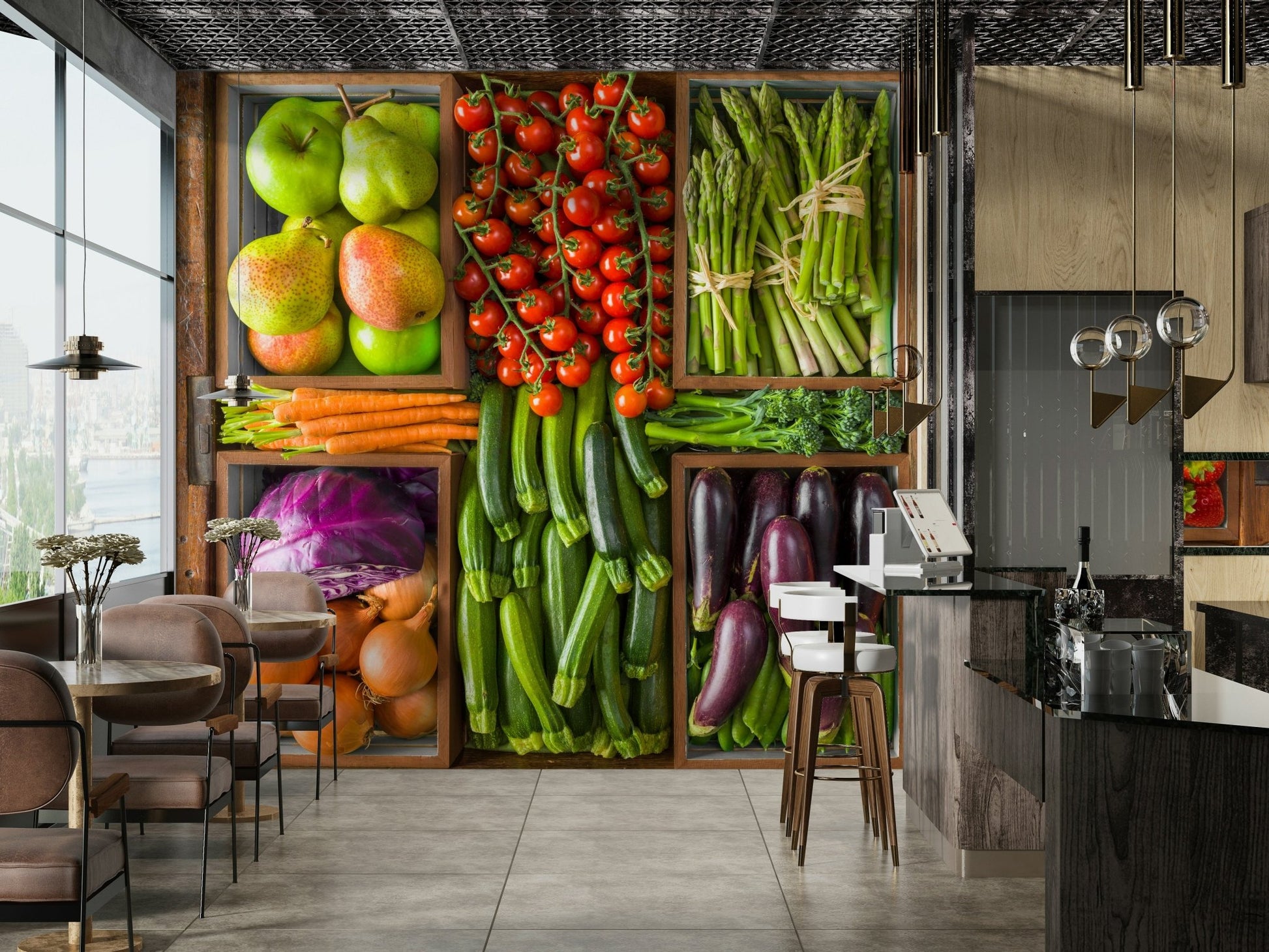 The design offers a sense of abundance and health.

