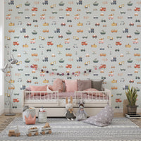 Vehicles in blue background Wallpaper⁠