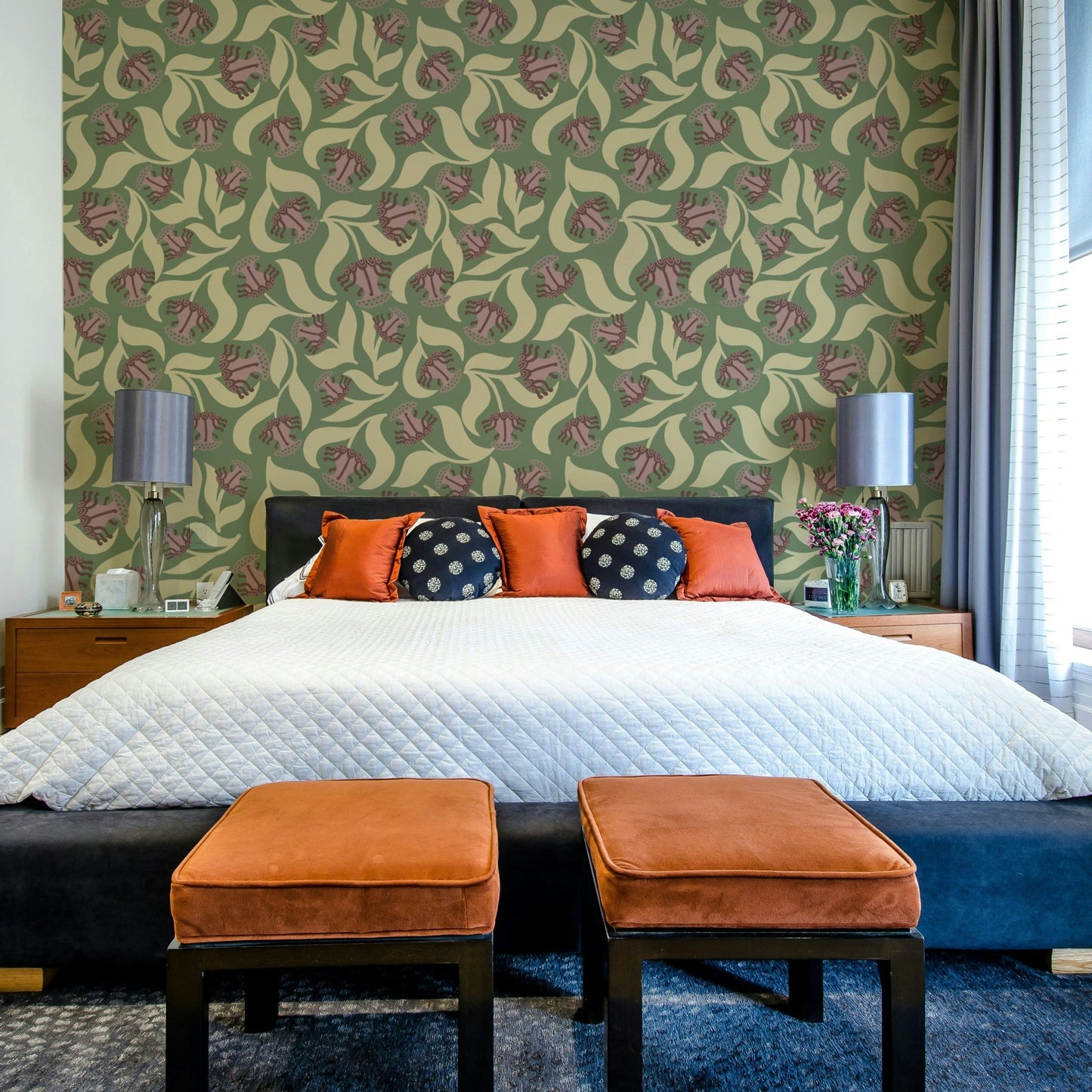 It gives a feeling of sophisticated and inviting comfort.
