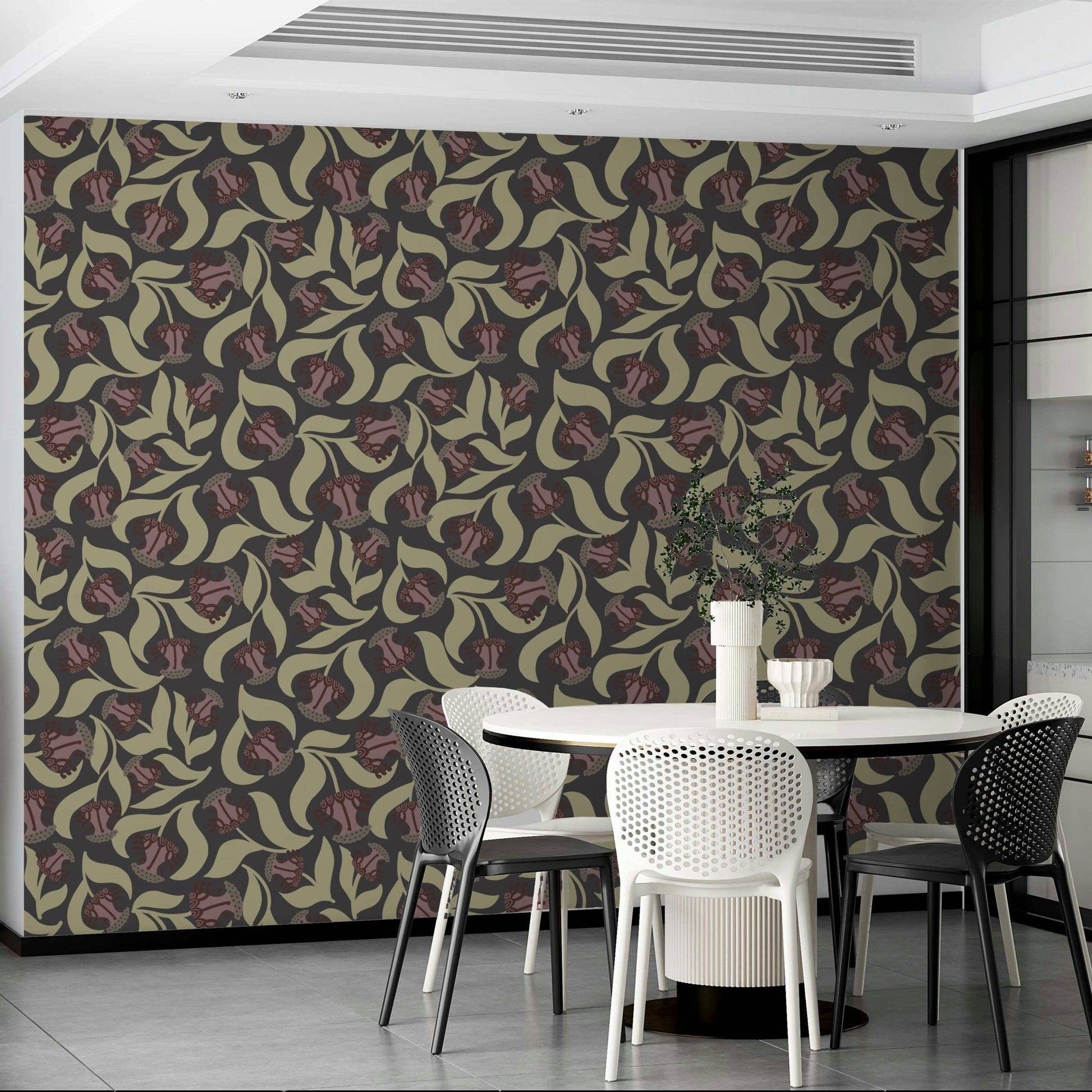 Captures the essence of a beautifully serene garden with a modern twist.
