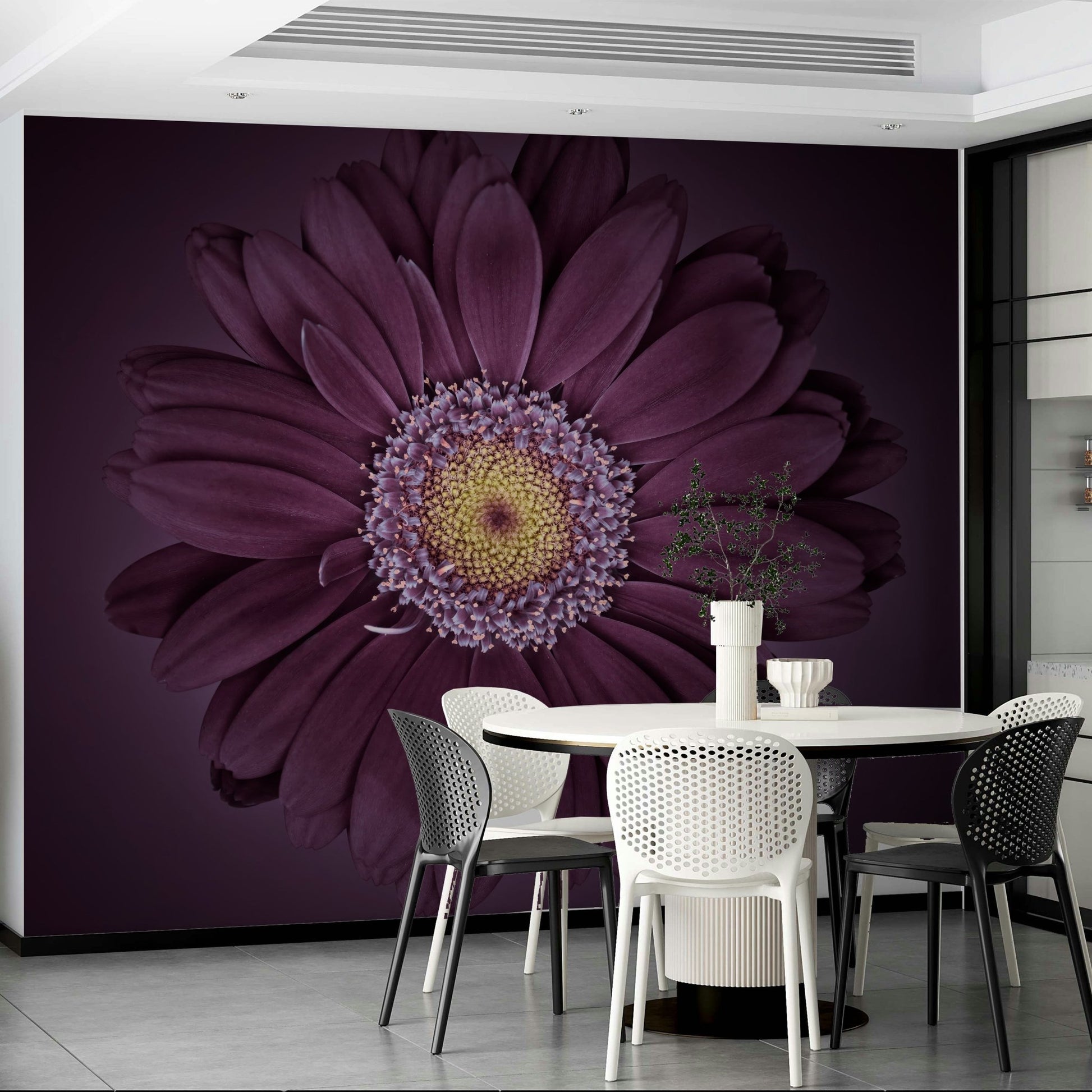 Velvet Bloom Wall Mural to Add Sophistication

