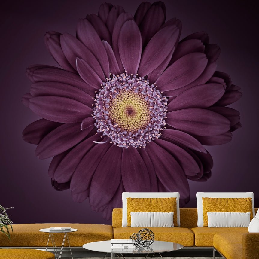 Rich Velvet Bloom Wall Mural for Modern Homes


