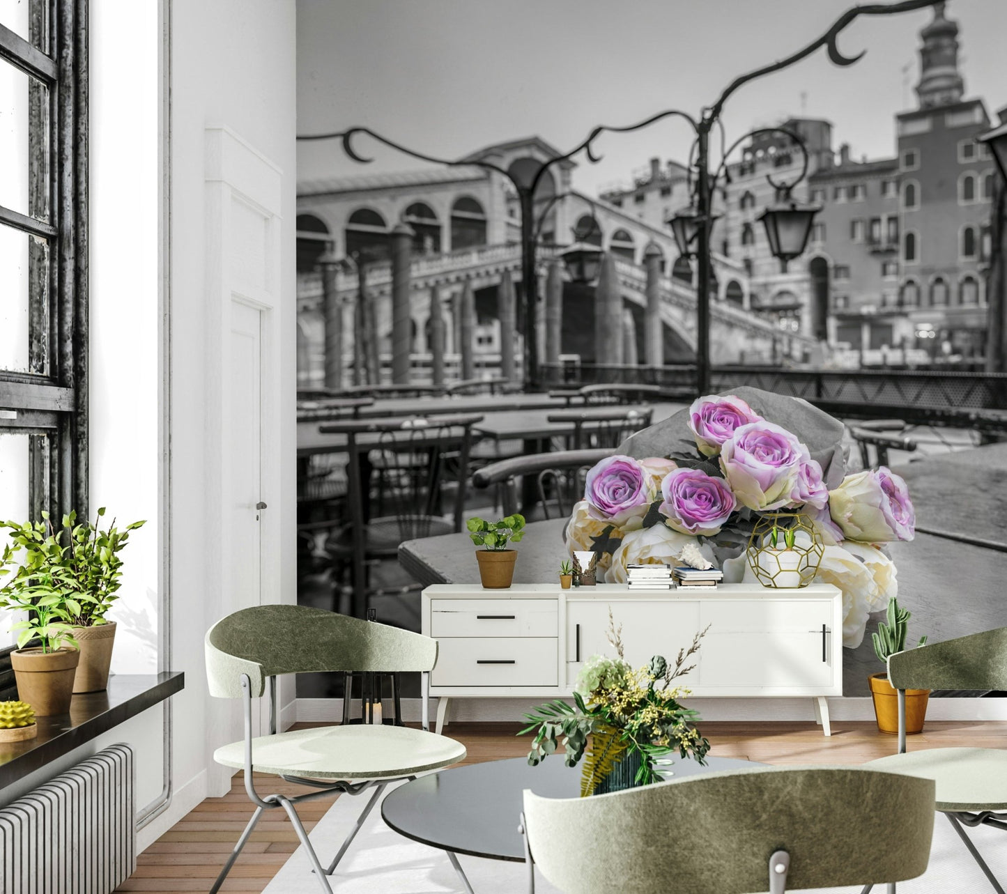 Venetian Blooms Wall Mural