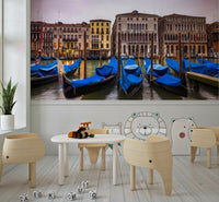 Venetian Blues Wall Mural