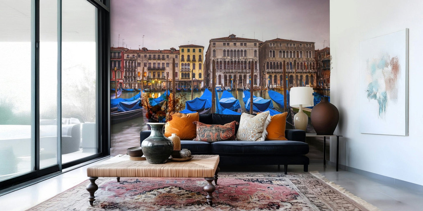 Venetian Blues Wall Mural