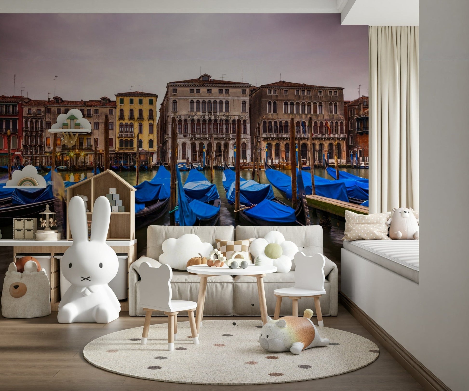 Venetian Blues Wall Mural