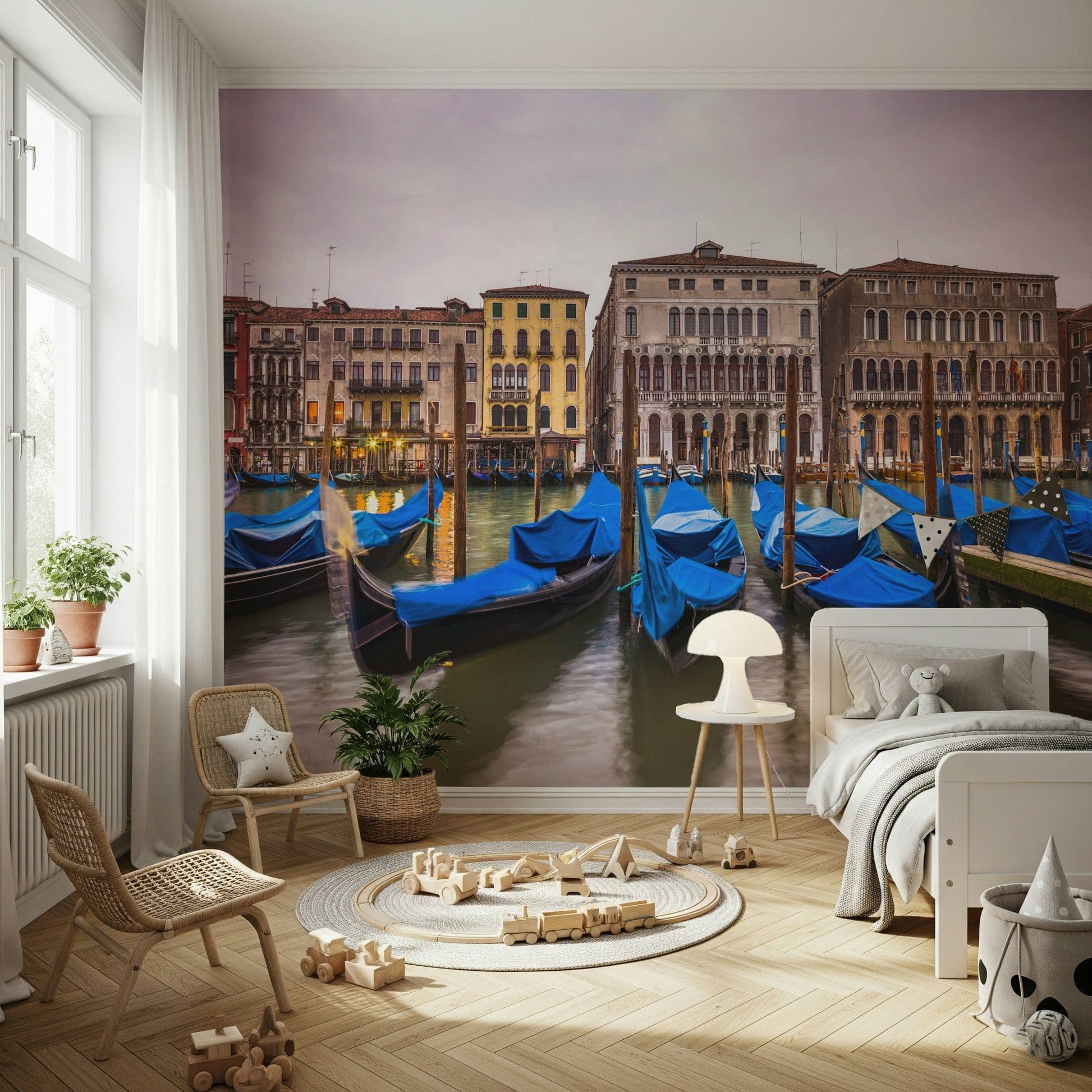 Venetian Blues Wall Mural