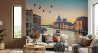 Scenic waterway view featuring Venetian Canal Dream wallpaper mural.