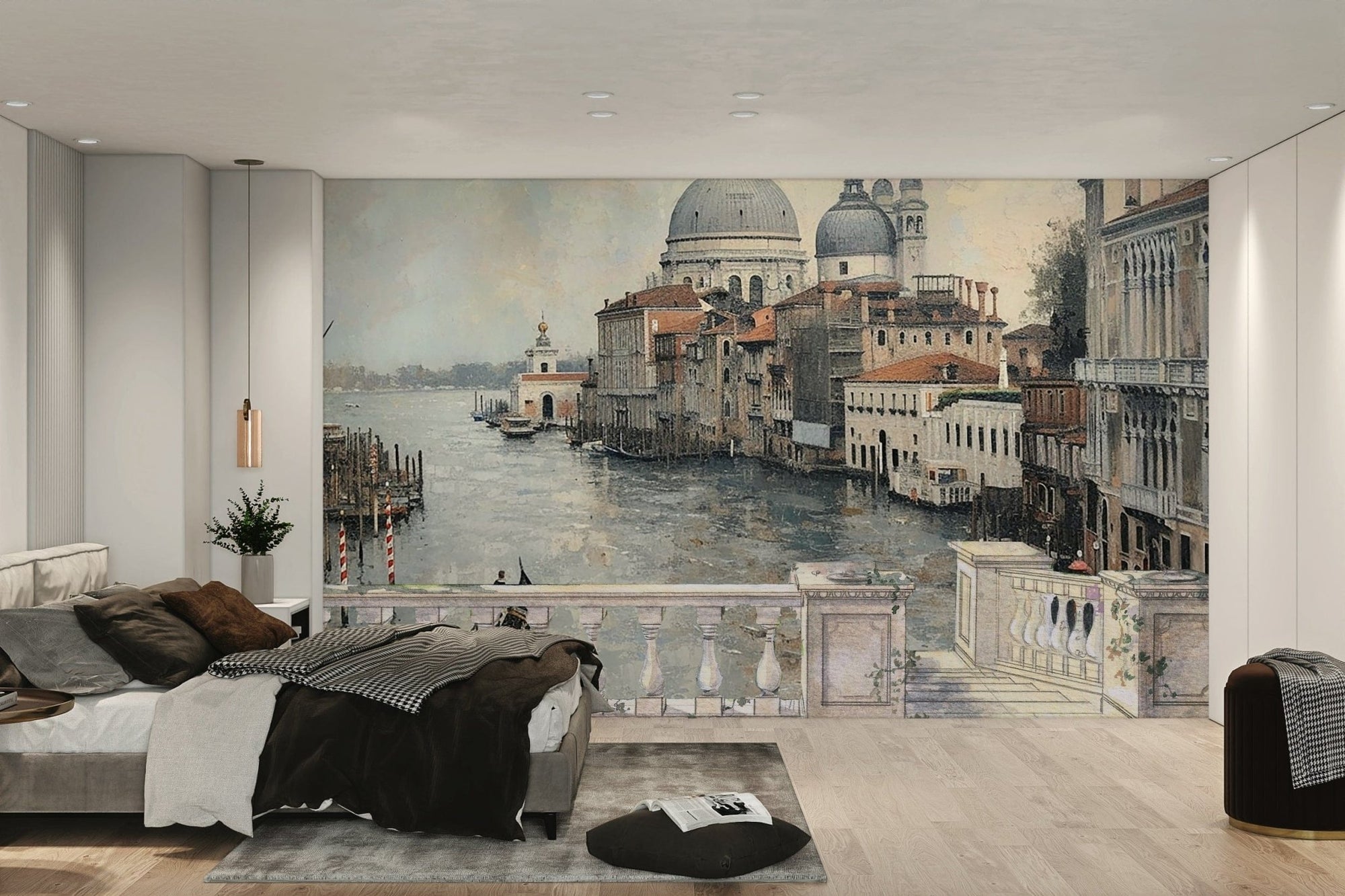 Venetian Canal View Wallpaper D012