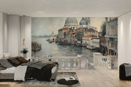 Venetian Canal View Wallpaper D012