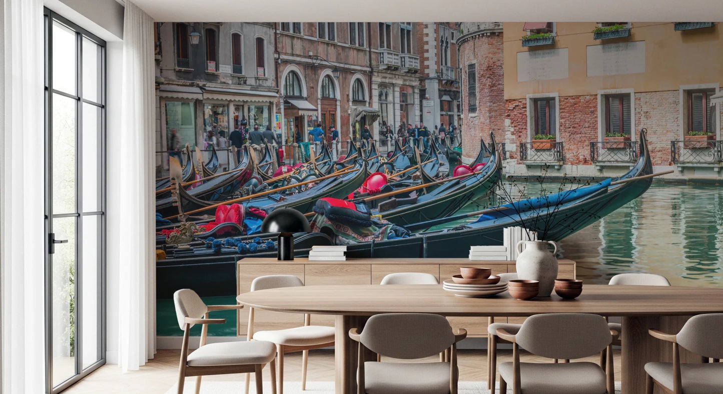 Professional office wallpaper with a serene Italian landscape.