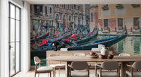 Professional office wallpaper with a serene Italian landscape.