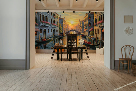 Mural wallpaper of a Venetian serenade GD4369

