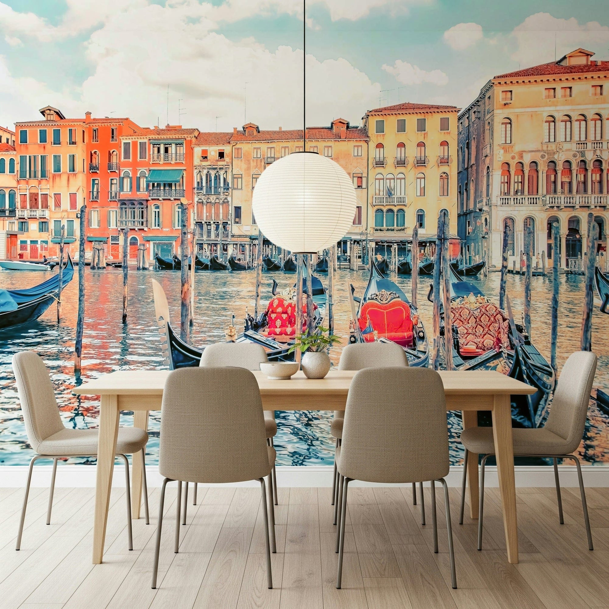 Venice Dreamscape Wall Mural with colorful canal view GD7332
