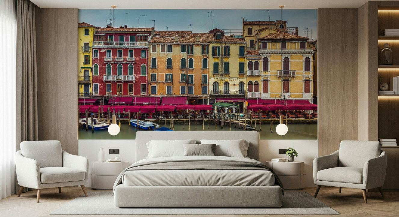 Colorful Venice Facades Wall Mural