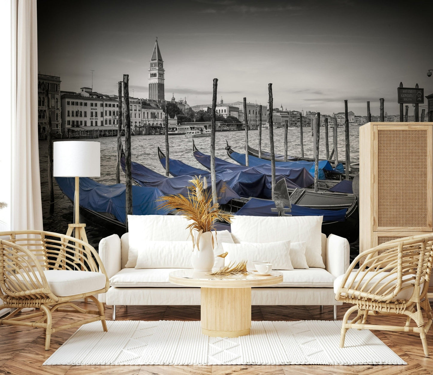 Panoramic city view wall mural of a famous Italian landmark at daytime.