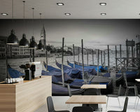 Detailed masonry and cathedral architecture captured in a durable wallpaper design.